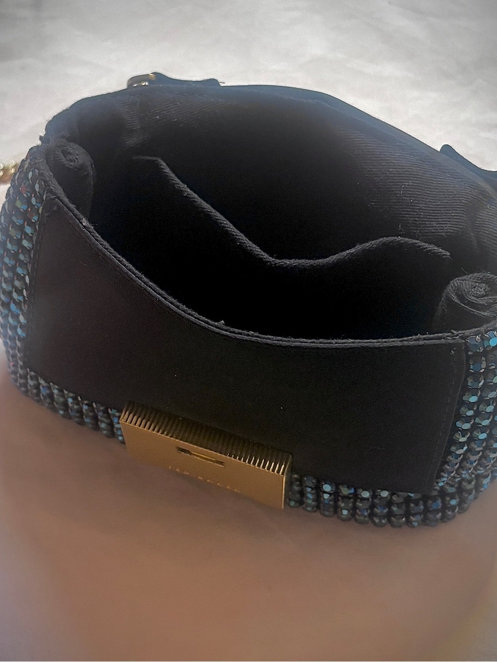 Ted Baker GLITERS Crystal Mini Crossbody Bag Blue - Picture 5 of 11